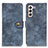 Coque Portefeuille Livre Cuir Etui Clapet A07D pour Samsung Galaxy S21 5G Bleu