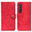 Coque Portefeuille Livre Cuir Etui Clapet A07D pour Sony Xperia 1 III Rouge