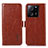 Coque Portefeuille Livre Cuir Etui Clapet A07D pour Xiaomi Mi 13T 5G Marron