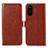 Coque Portefeuille Livre Cuir Etui Clapet A07D pour Xiaomi Redmi 13C Marron