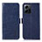 Coque Portefeuille Livre Cuir Etui Clapet A07D pour Xiaomi Redmi Note 12 4G Bleu