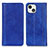 Coque Portefeuille Livre Cuir Etui Clapet A08 pour Apple iPhone 13 Bleu