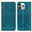 Coque Portefeuille Livre Cuir Etui Clapet A08 pour Apple iPhone 14 Pro Vert