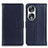 Coque Portefeuille Livre Cuir Etui Clapet A08D pour Huawei Honor 90 5G Bleu