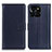 Coque Portefeuille Livre Cuir Etui Clapet A08D pour Huawei Honor X6a Bleu