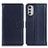 Coque Portefeuille Livre Cuir Etui Clapet A08D pour Motorola Moto E32s Bleu