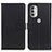 Coque Portefeuille Livre Cuir Etui Clapet A08D pour Motorola Moto G51 5G Noir