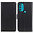 Coque Portefeuille Livre Cuir Etui Clapet A08D pour Motorola Moto G71 5G Noir