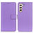 Coque Portefeuille Livre Cuir Etui Clapet A08D pour Samsung Galaxy S21 Plus 5G Violet