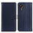 Coque Portefeuille Livre Cuir Etui Clapet A08D pour Samsung Galaxy XCover 5 SM-G525F Bleu