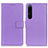 Coque Portefeuille Livre Cuir Etui Clapet A08D pour Sony Xperia 1 IV SO-51C Violet