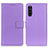 Coque Portefeuille Livre Cuir Etui Clapet A08D pour Sony Xperia 10 III SOG04 Violet