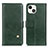 Coque Portefeuille Livre Cuir Etui Clapet A09 pour Apple iPhone 13 Mini Vert