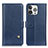 Coque Portefeuille Livre Cuir Etui Clapet A09 pour Apple iPhone 14 Pro Bleu