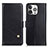 Coque Portefeuille Livre Cuir Etui Clapet A09 pour Apple iPhone 14 Pro Noir