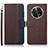 Coque Portefeuille Livre Cuir Etui Clapet A09D pour Huawei Nova Y91 Marron