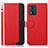 Coque Portefeuille Livre Cuir Etui Clapet A09D pour Motorola Moto E13 Rouge