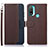 Coque Portefeuille Livre Cuir Etui Clapet A09D pour Motorola Moto E20 Marron