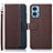 Coque Portefeuille Livre Cuir Etui Clapet A09D pour Motorola Moto E22 Marron