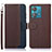 Coque Portefeuille Livre Cuir Etui Clapet A09D pour Motorola Moto Edge 40 Neo 5G Marron