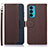 Coque Portefeuille Livre Cuir Etui Clapet A09D pour Motorola Moto Edge Lite 5G Marron