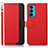 Coque Portefeuille Livre Cuir Etui Clapet A09D pour Motorola Moto Edge Lite 5G Rouge