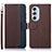 Coque Portefeuille Livre Cuir Etui Clapet A09D pour Motorola Moto Edge X30 5G Marron