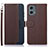 Coque Portefeuille Livre Cuir Etui Clapet A09D pour Motorola Moto G 5G (2023) Marron