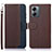 Coque Portefeuille Livre Cuir Etui Clapet A09D pour Motorola Moto G14 Marron