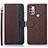 Coque Portefeuille Livre Cuir Etui Clapet A09D pour Motorola Moto G31 Marron