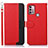 Coque Portefeuille Livre Cuir Etui Clapet A09D pour Motorola Moto G31 Rouge