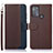 Coque Portefeuille Livre Cuir Etui Clapet A09D pour Motorola Moto G50 Marron