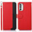 Coque Portefeuille Livre Cuir Etui Clapet A09D pour Motorola Moto G71s 5G Rouge