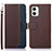 Coque Portefeuille Livre Cuir Etui Clapet A09D pour Motorola Moto G73 5G Marron