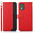 Coque Portefeuille Livre Cuir Etui Clapet A09D pour Nokia C02 Rouge