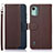 Coque Portefeuille Livre Cuir Etui Clapet A09D pour Nokia C12 Marron