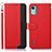 Coque Portefeuille Livre Cuir Etui Clapet A09D pour Nokia C12 Rouge