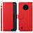 Coque Portefeuille Livre Cuir Etui Clapet A09D pour Nokia C200 Rouge