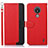 Coque Portefeuille Livre Cuir Etui Clapet A09D pour Nokia C21 Rouge