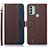 Coque Portefeuille Livre Cuir Etui Clapet A09D pour Nokia C31 Marron