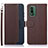 Coque Portefeuille Livre Cuir Etui Clapet A09D pour Nokia XR21 Marron