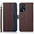 Coque Portefeuille Livre Cuir Etui Clapet A09D pour Oppo A16s Marron