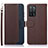 Coque Portefeuille Livre Cuir Etui Clapet A09D pour Oppo A53s 5G Marron