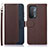 Coque Portefeuille Livre Cuir Etui Clapet A09D pour Oppo A74 5G Marron