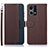 Coque Portefeuille Livre Cuir Etui Clapet A09D pour Oppo F21s Pro 4G Marron