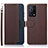 Coque Portefeuille Livre Cuir Etui Clapet A09D pour Oppo K9 5G Marron