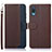 Coque Portefeuille Livre Cuir Etui Clapet A09D pour Samsung Galaxy A02 Marron