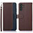 Coque Portefeuille Livre Cuir Etui Clapet A09D pour Samsung Galaxy A04s Marron