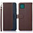 Coque Portefeuille Livre Cuir Etui Clapet A09D pour Samsung Galaxy F42 5G Marron