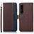 Coque Portefeuille Livre Cuir Etui Clapet A09D pour Sony Xperia 1 IV Marron